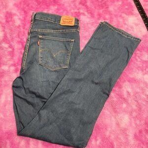 Levis 314 Shaping Straight Jeans Womens 32 Blue Medium Wash Denim